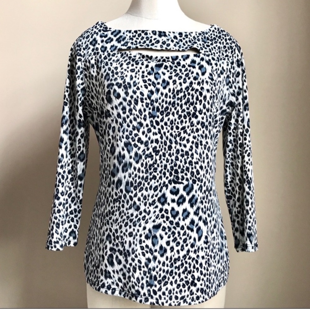 Carmen Marc Valvo size S animal print top